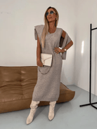 Lavinque Dress Beige foncé / S Ensemble Tricot Élégant | Chic | Confort et Style
