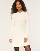 Lavinque Dress Blanc crème / S Robe Pull Manches Longues | Élégance | Confort et Intemporalité