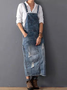 Lavinque Dress Bleu clair / S Robe Salopette en Jean | Esprit Décontracté | Style Vintage