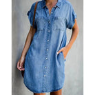 Lavinque Dress Bleu / S Robe Chemise en Jean | Décontractée | Tendance et Confortable