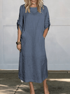 Lavinque Dress Bleu / S Robe Longue Décontractée | Bleu | Légère et Élégante