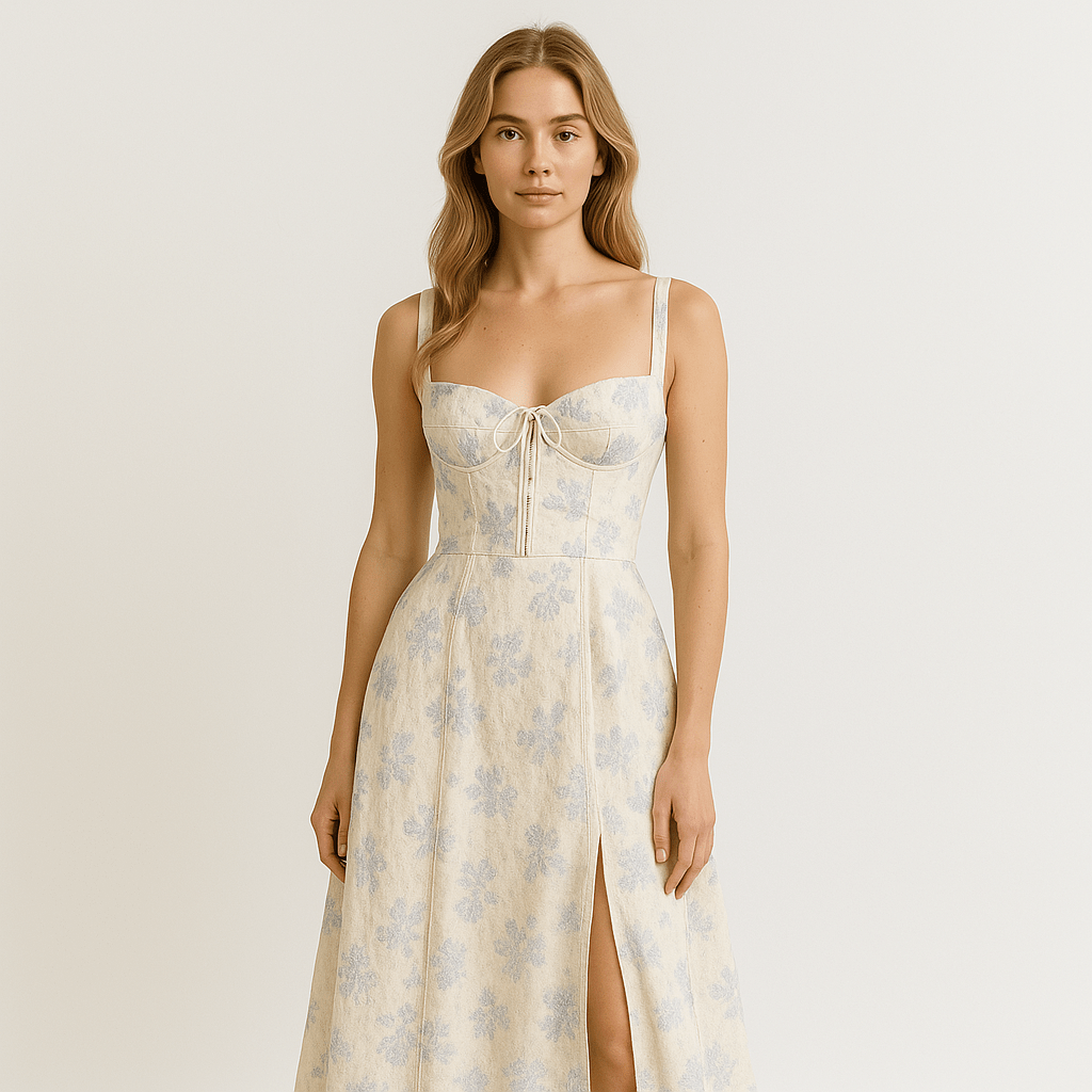 Lavinque Dress Bleu / S Robe Midi Noire | Bretelles | Élégance Intemporelle