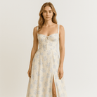 Lavinque Dress Bleu / S Robe Midi Noire | Bretelles | Élégance Intemporelle