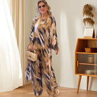 Lavinque Dress Ensemble Fluide Imprimé | Élégance & Confort | Tendance Bohème