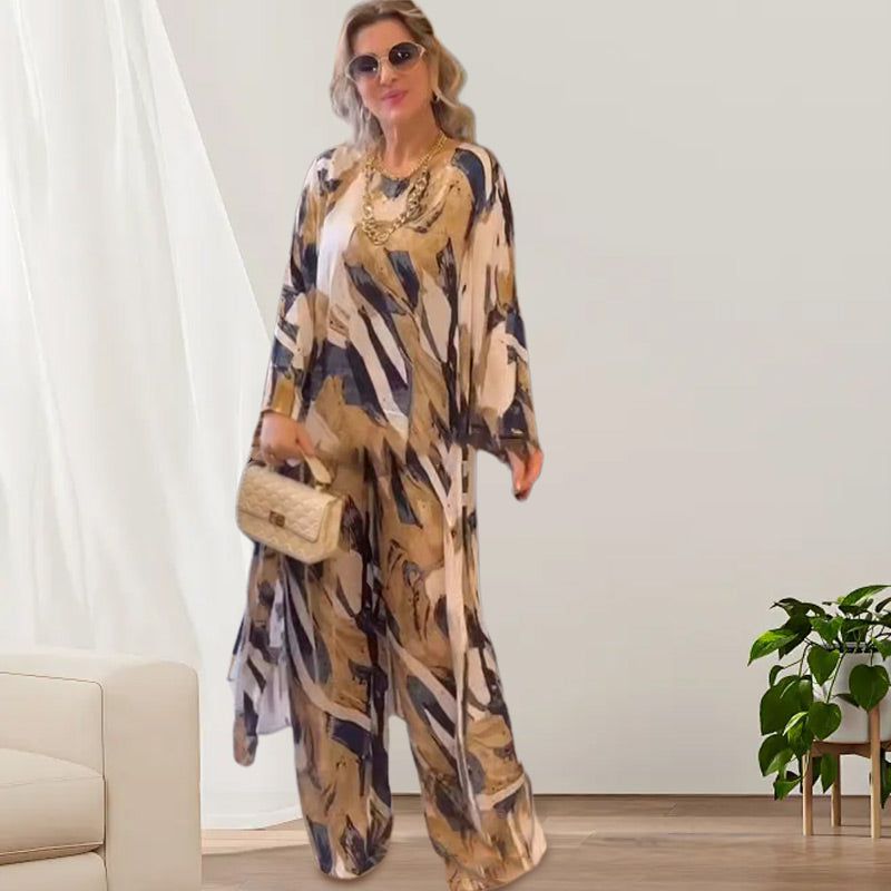 Lavinque Dress Ensemble Fluide Imprimé | Élégance & Confort | Tendance Bohème