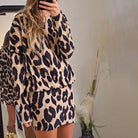Lavinque Dress Ensemble Pull et Jupe Imprimé Léopard | Audacieux | Confort et Tendance