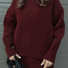Lavinque Dress Ensemble Pull Oversize et Jupe | Élégance Décontractée | Confort et Style