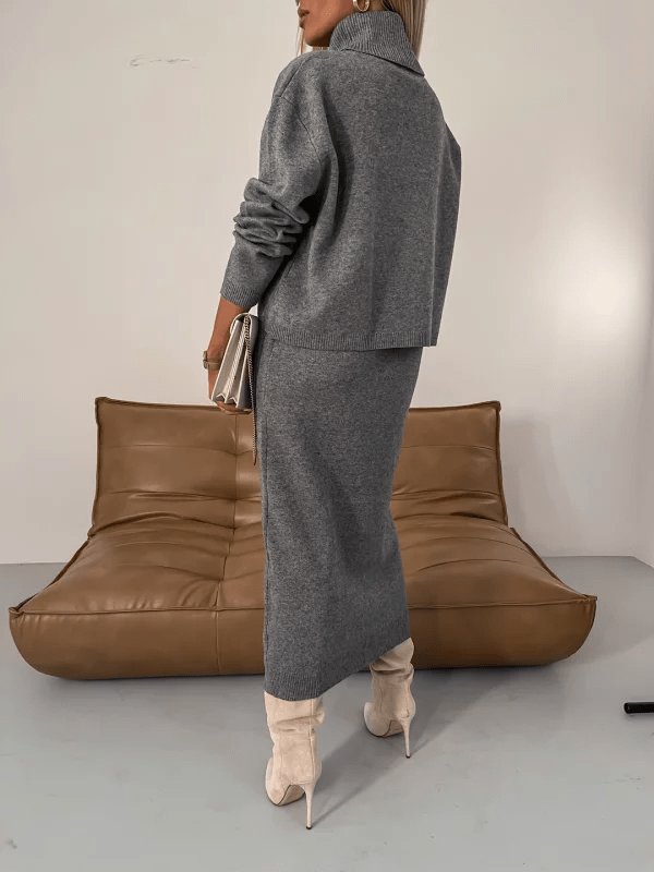 Lavinque Dress Ensemble Tricot Élégant | Chic | Confort et Style