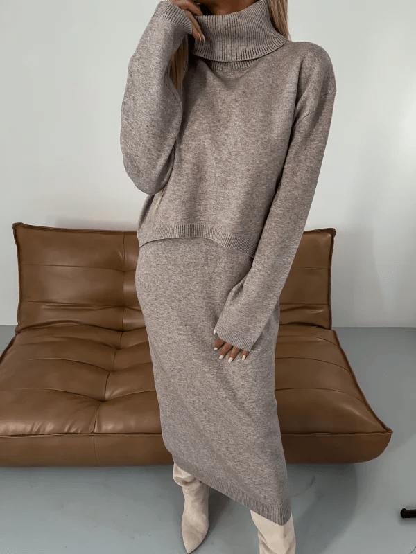 Lavinque Dress Ensemble Tricot Élégant | Chic | Confort et Style