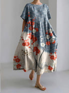 Lavinque Dress Fleurs colorées / S Robe Longue Bohème | Élégance Florale | Légèreté &  Confort