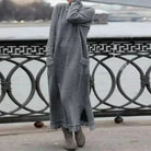 Lavinque Dress Gris / XS Robe Longue Hiver en Laine | Chaude et Élégante | Style Décontracté Chic