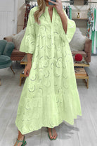 Lavinque Dress Jaune / S Robe Longue Bohème | Broderie | Élégante et Légère