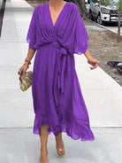 Lavinque Dress Lilas / S Robe Longue Bohème | Élégance Flottante | Tissu Léger & Fluide