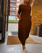 Lavinque Dress Marron / XS Robe Longue Ample | Élégance | Confort et Minimalisme