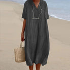 Lavinque Dress Noir / S Robe en Lin | Lin | Légère et Respirante