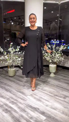 Lavinque Dress Noir / XS Robe Longue Élégante | Fluide & Chic | Parfaite pour Toutes Occasions