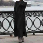Lavinque Dress Noir / XS Robe Longue Hiver en Laine | Chaude et Élégante | Style Décontracté Chic