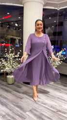 Lavinque Dress Pourpre / XS Robe Longue Élégante | Fluide & Chic | Parfaite pour Toutes Occasions