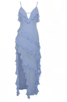 Lavinque Dress Robe Asymétrique à Volants | Élégante | Glamour et Féminine