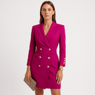 Lavinque Dress Robe Blazer Fuchsia | Coupe Tailleur | Élégance Audacieuse & Structurée