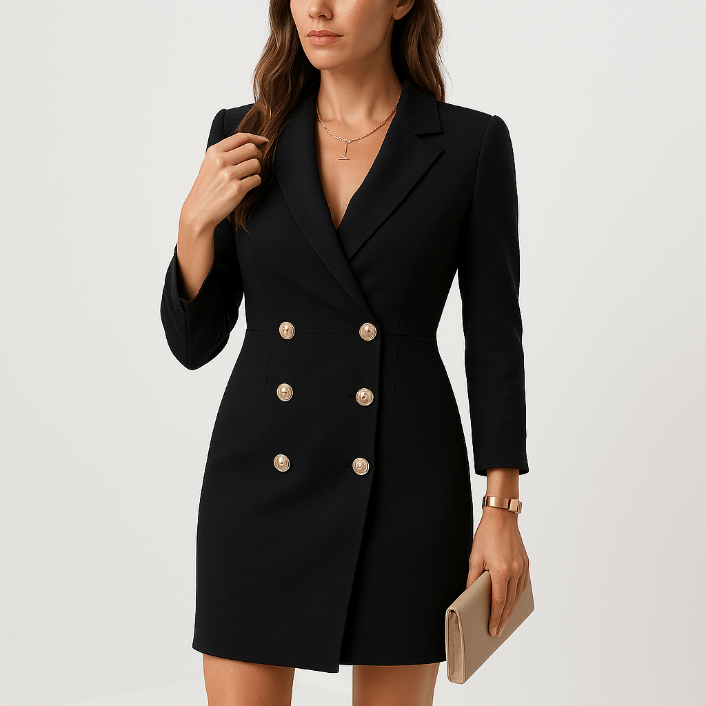 Lavinque Dress Robe Blazer Fuchsia | Coupe Tailleur | Élégance Audacieuse & Structurée