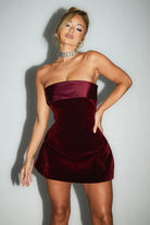 Lavinque Dress Robe Bustier en Velours | Élégance & Glamour | Look de Soirée