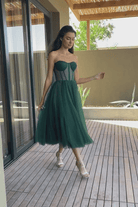 Lavinque Dress Robe Bustier Noire | Tulle | Dramatique et Élégante