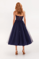 Lavinque Dress Robe Bustier Noire | Tulle | Dramatique et Élégante