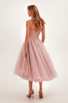 Lavinque Dress Robe Bustier Noire | Tulle | Dramatique et Élégante