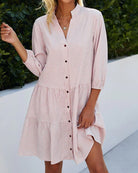 Lavinque Dress Robe Chemise Bohème | Légère & Élégante | Coupe Évasée
