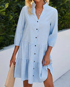 Lavinque Dress Robe Chemise Bohème | Légère & Élégante | Coupe Évasée