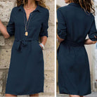 Lavinque Dress Robe Chemise Ceinturée | Élégante | Chic et Polyvalente