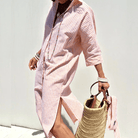 Lavinque Dress Robe Chemise en Coton | Légèreté & Élégance | Parfaite pour l'Été