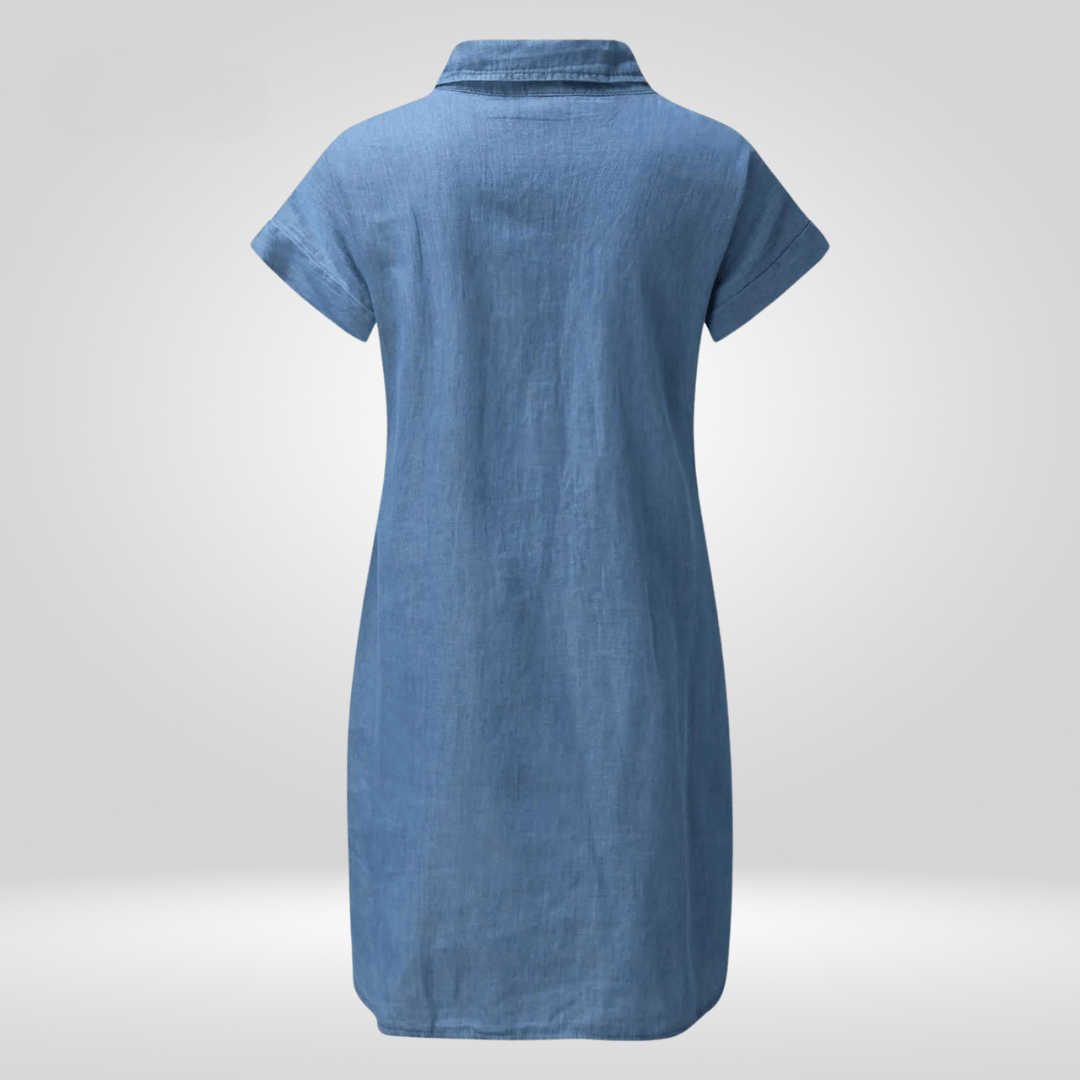 Lavinque Dress Robe Chemise en Jean | Décontractée et Tendance | Coupe Ample
