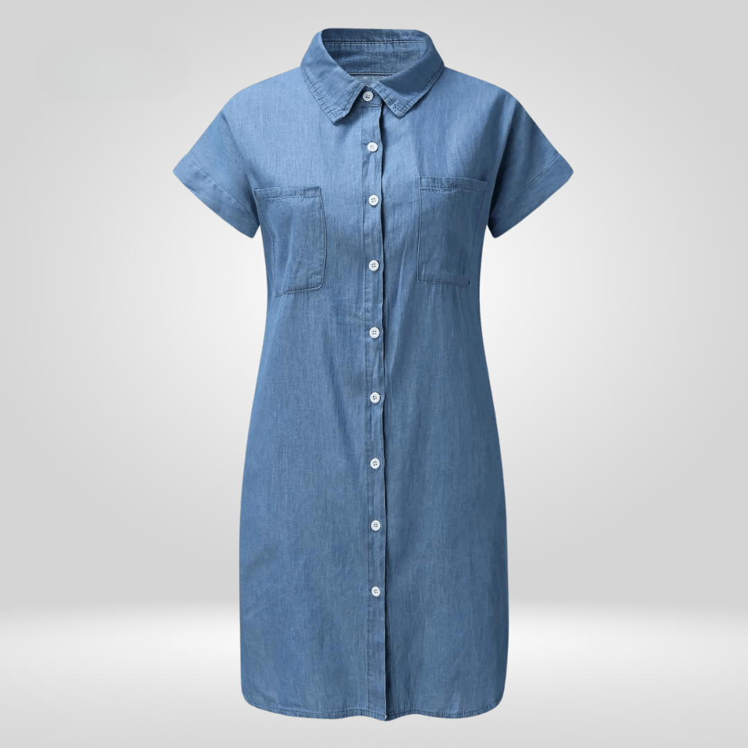 Lavinque Dress Robe Chemise en Jean | Décontractée et Tendance | Coupe Ample