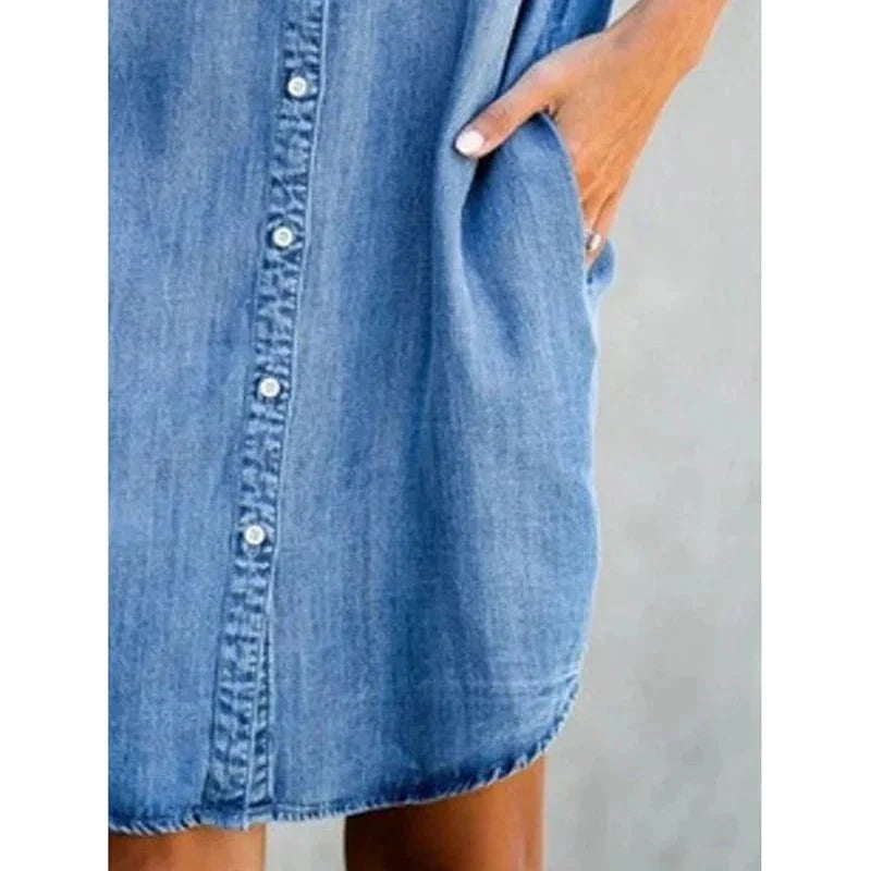 Lavinque Dress Robe Chemise en Jean | Décontractée | Tendance et Confortable