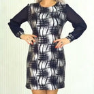 Lavinque Dress Robe Chic Imprimée | Manches Longues | Élégance et Confort