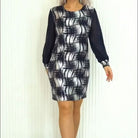 Lavinque Dress Robe Chic Imprimée | Manches Longues | Élégance et Confort