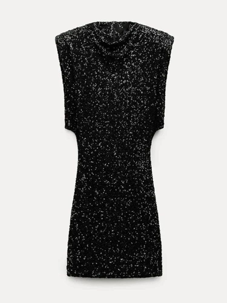 Lavinque Dress Robe Courte à Sequins | Élégance | Glamour et Festive