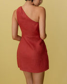 Lavinque Dress Robe Courte Asymétrique en Lin | Élégante | Légère et Tendance