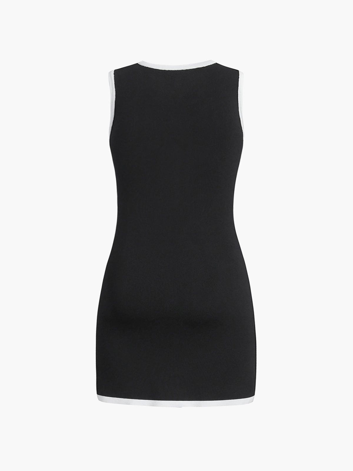 Lavinque Dress Robe Courte Bicolore | Chic Parisien | Élégante et Structurée