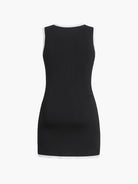 Lavinque Dress Robe Courte Bicolore | Chic Parisien | Élégante et Structurée