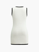 Lavinque Dress Robe Courte Bicolore | Chic Parisien | Élégante et Structurée
