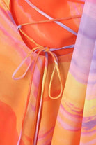 Lavinque Dress Robe Courte Dos Nu | Multicolore | Sensuelle et Estivale