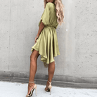 Lavinque Dress Robe Courte Satinée | Fluide | Légère et Élégante