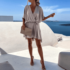 Lavinque Dress Robe Courte Satinée | Fluide | Légère et Élégante