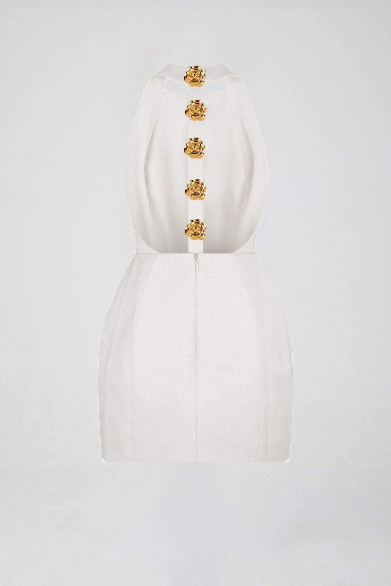 Lavinque Dress Robe Courte Structurée | Rose | Élégante et Audacieuse