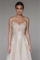 Lavinque Dress Robe de Mariée Bustier | Tulle Pailleté Ivoire | Élégance Romantique