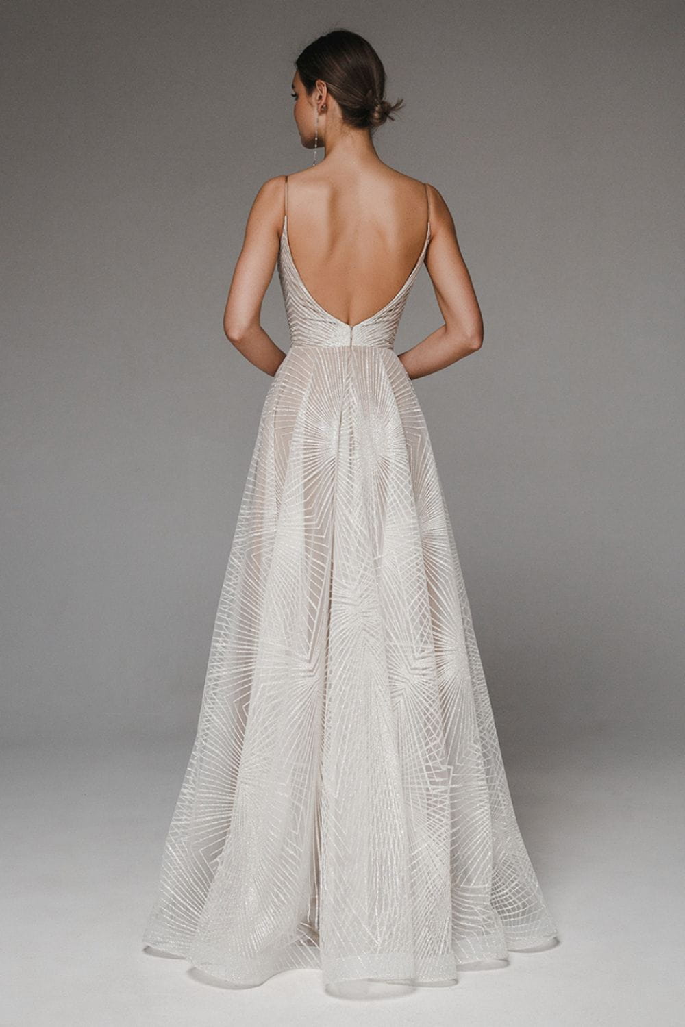 Lavinque Dress Robe de Mariée Bustier | Tulle Pailleté Ivoire | Élégance Romantique