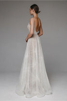 Lavinque Dress Robe de Mariée Bustier | Tulle Pailleté Ivoire | Élégance Romantique